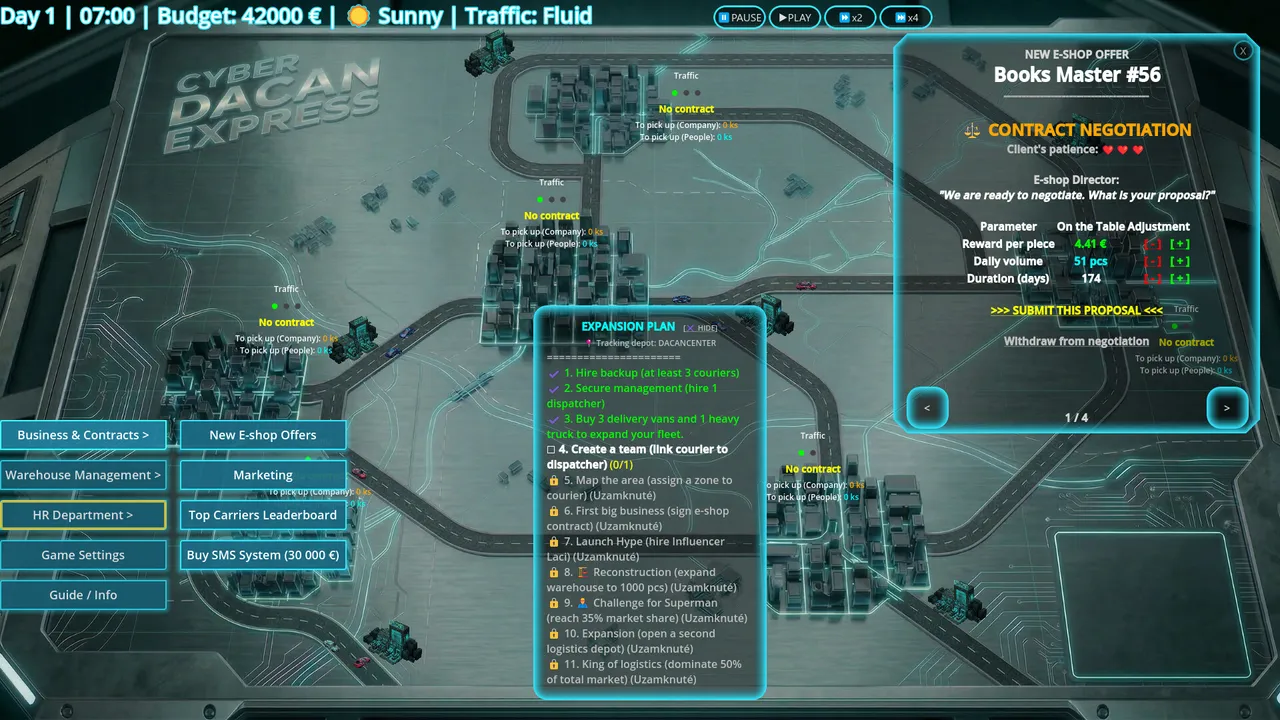 Dacan Express: Logistic manager Demo Screenshot 4