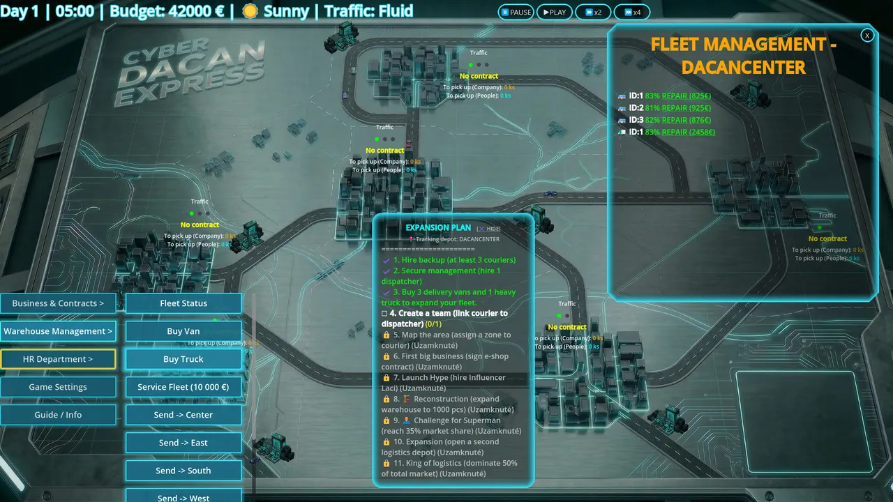 Dacan Express: Logistic manager Demo Screenshot 3