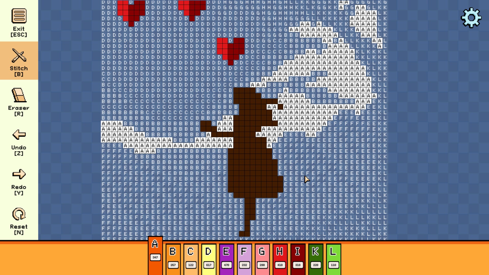 Pixel Cross Stitch - Valentine's Day Pack 3 Screenshot 0