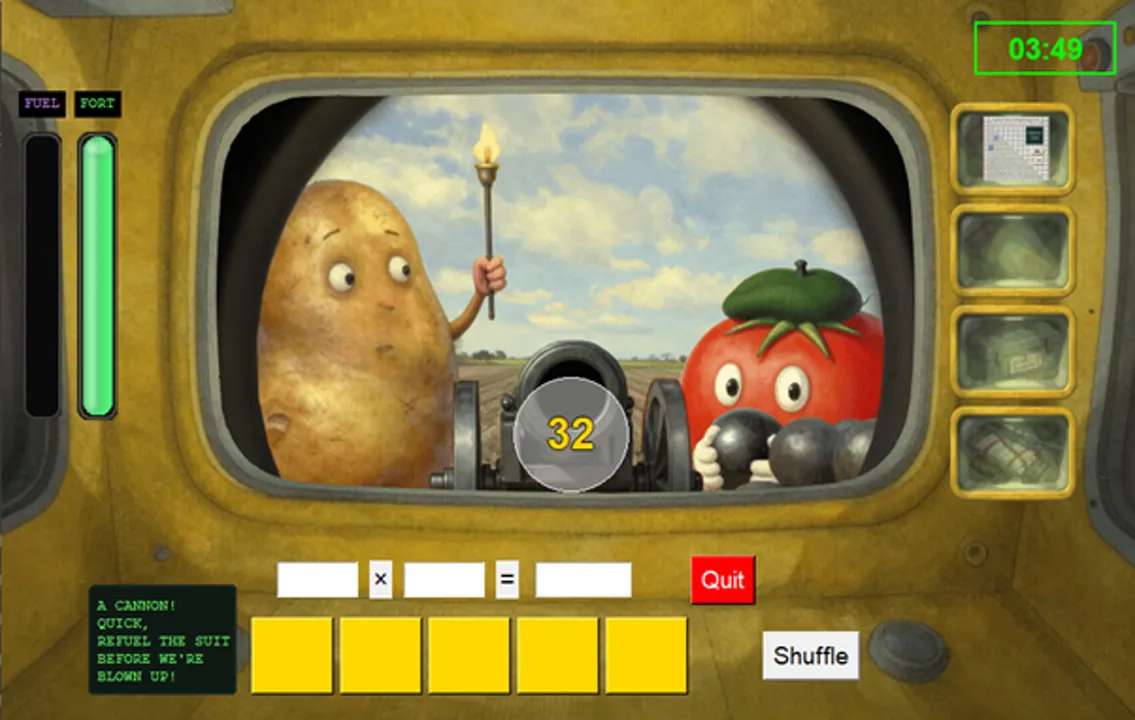 Invasion of the Number Vegetables Screenshot 2