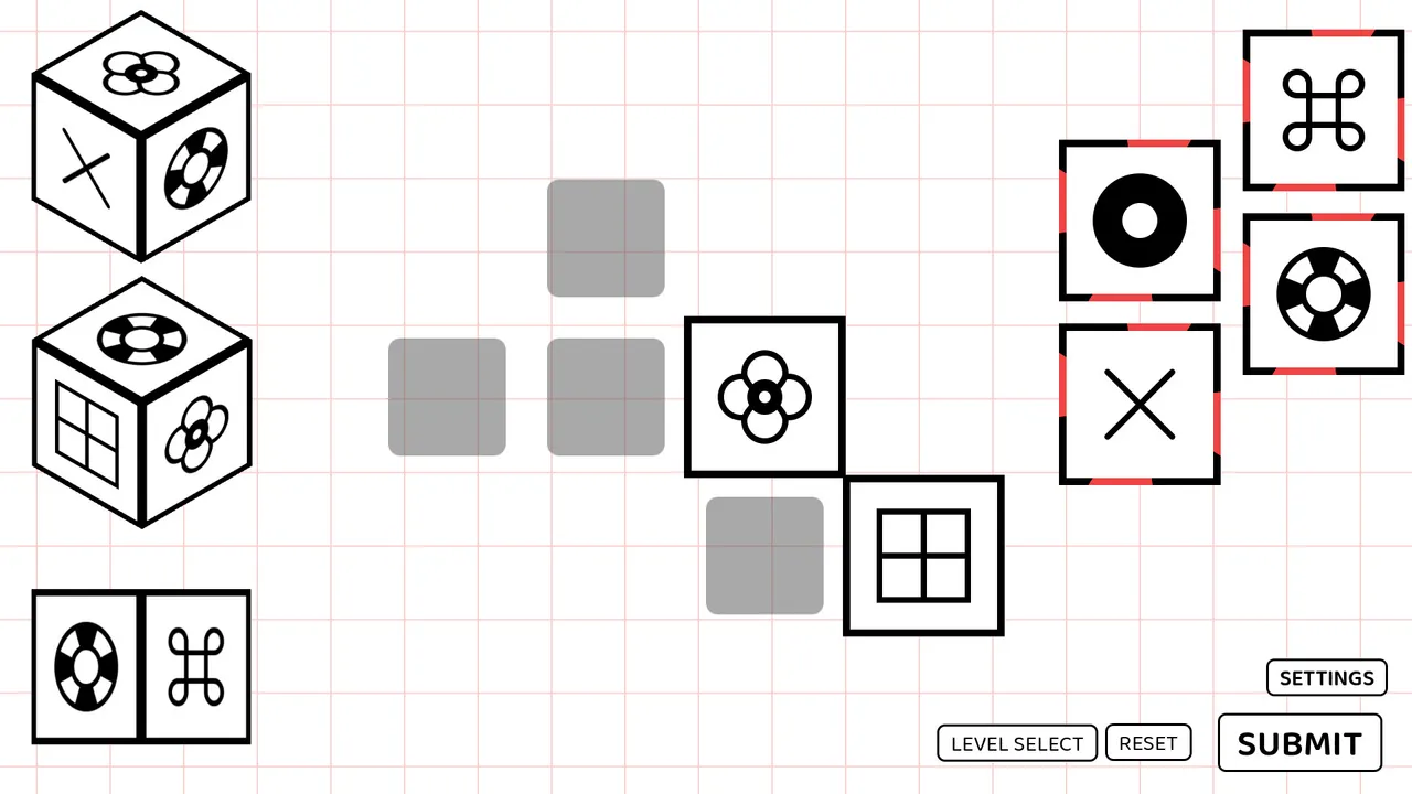 A Puzzle game where you fold Dice Screenshot 2