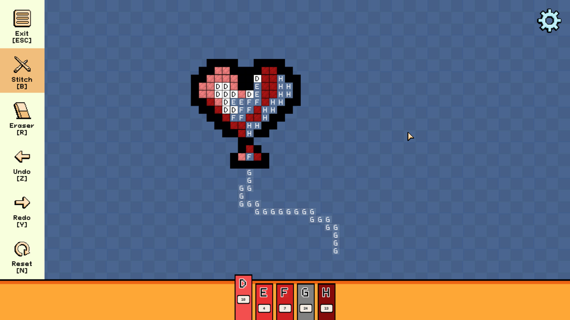 Pixel Cross Stitch - Valentine Miniatures Pack Screenshot 3