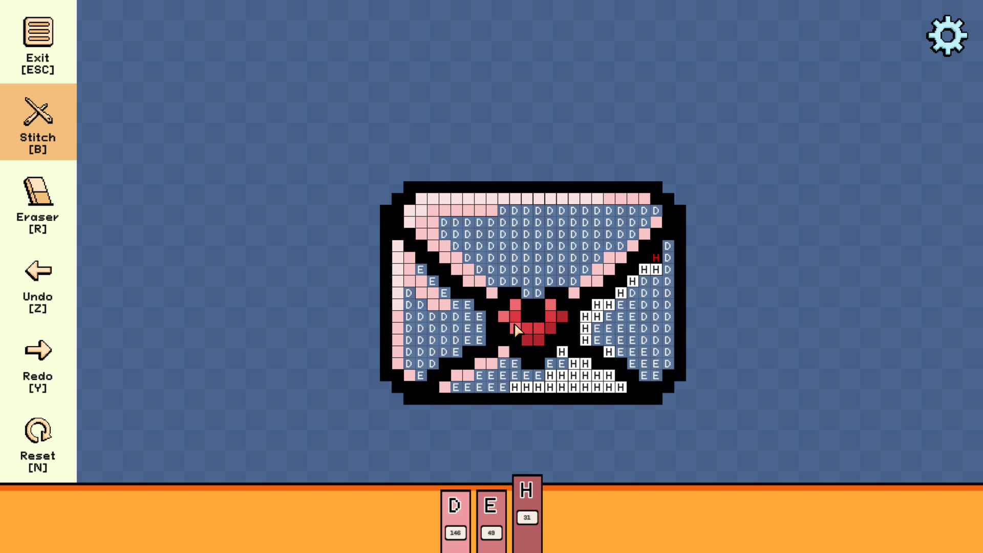 Pixel Cross Stitch - Valentine Miniatures Pack Screenshot 2