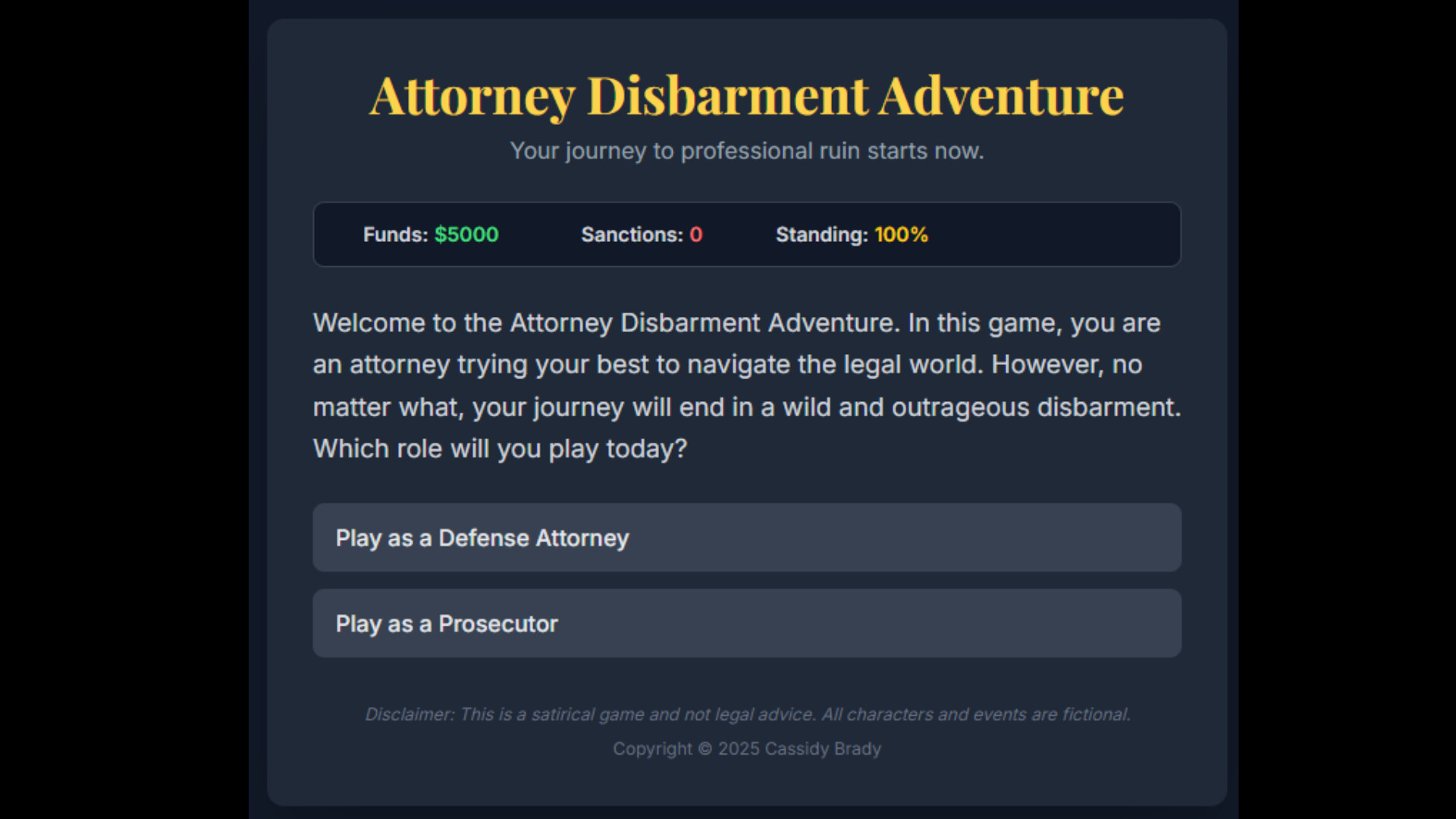 Attorney Disbarment Adventure Screenshot 4