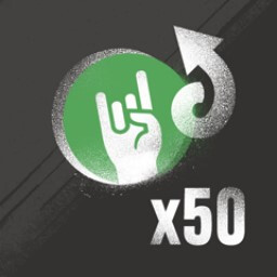 The loop is looped icon