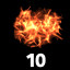 Collect 10 energy icon