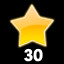 Collect 30 stars icon