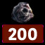 Destroy 200 asteroids icon