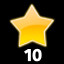 Collect 10 stars icon