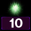 Upgrade the green energy 10 times icon