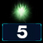 Upgrade the green energy 5 times icon