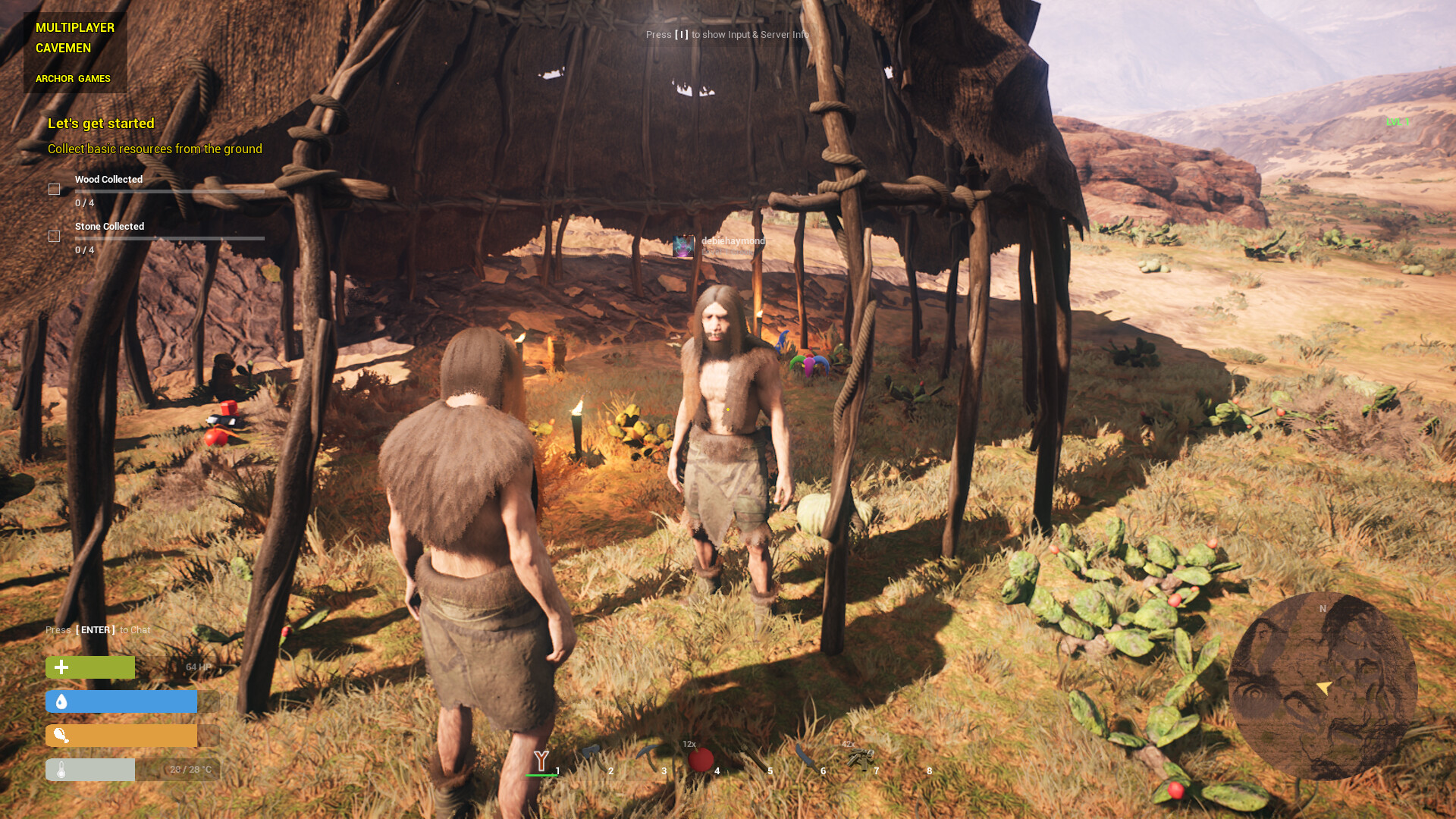 MULTIPLAYER CAVEMEN Screenshot 0