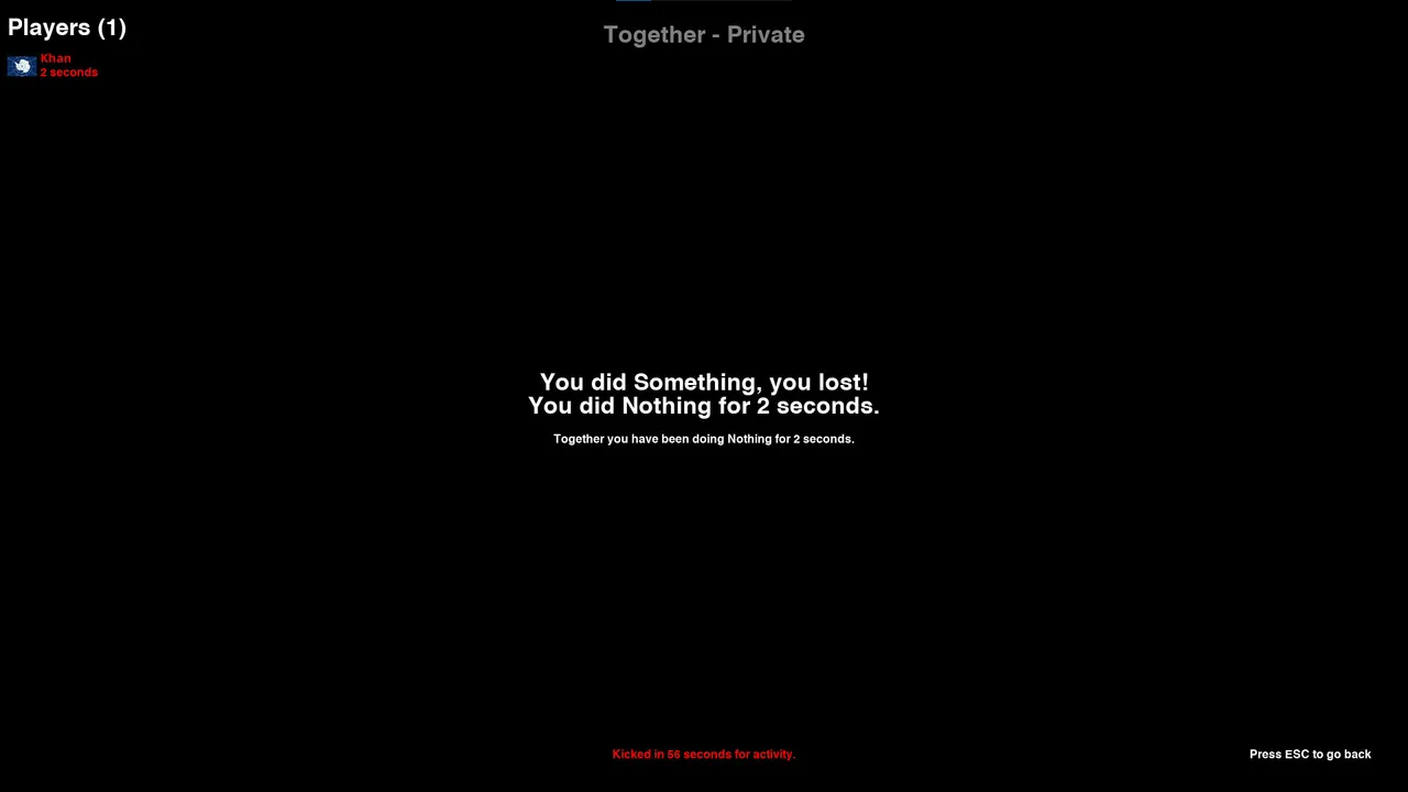 Nothing Together - Dark Theme Screenshot 3
