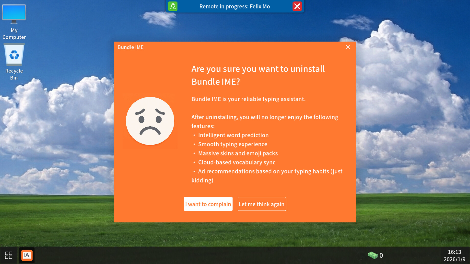 Uninstall Simulator Screenshot 0