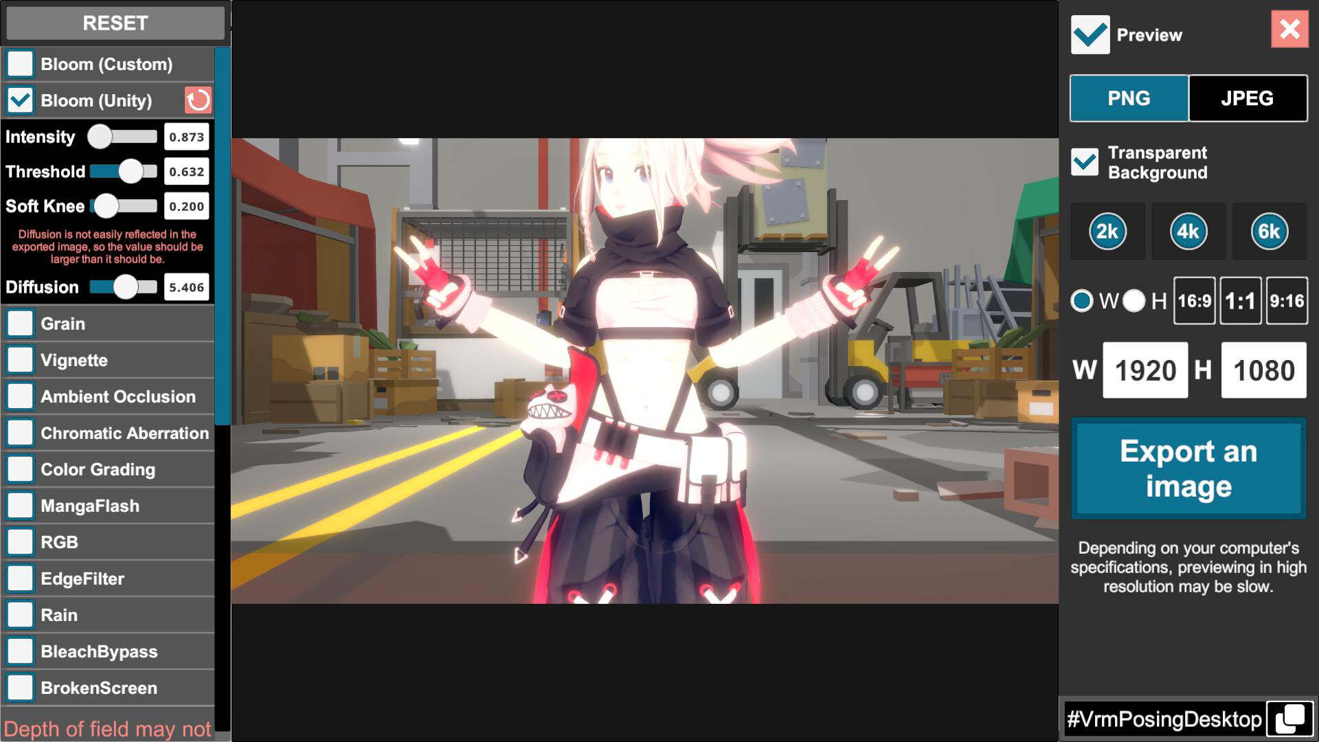 VRM Posing Desktop Screenshot 1