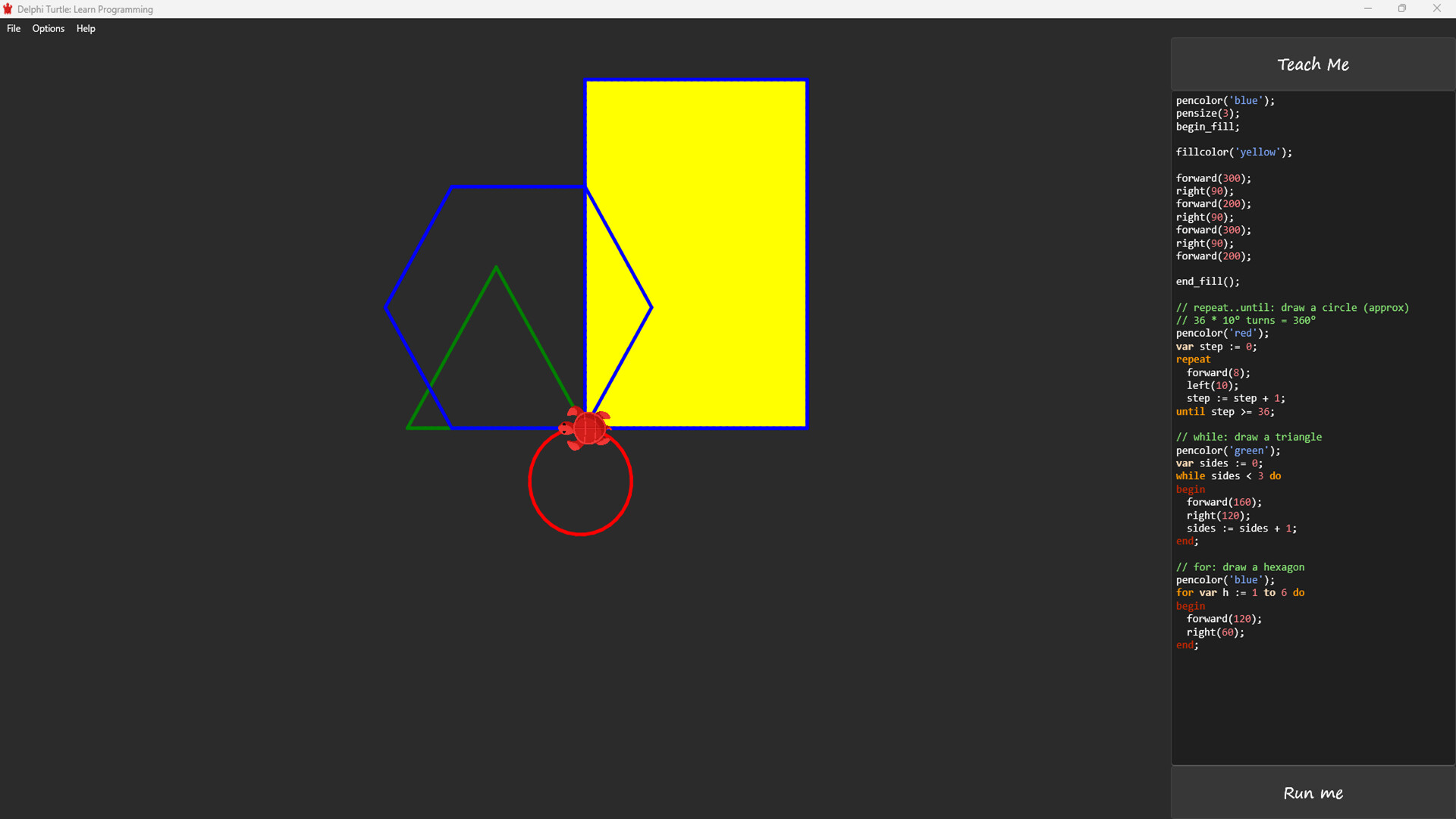 Delphi Turtle: Learn Programming Screenshot 3