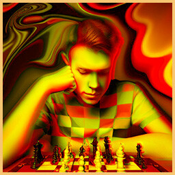 Strong chess player icon