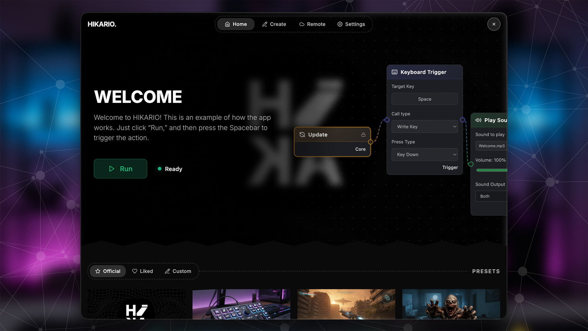 HIKARIO. Screenshot 0