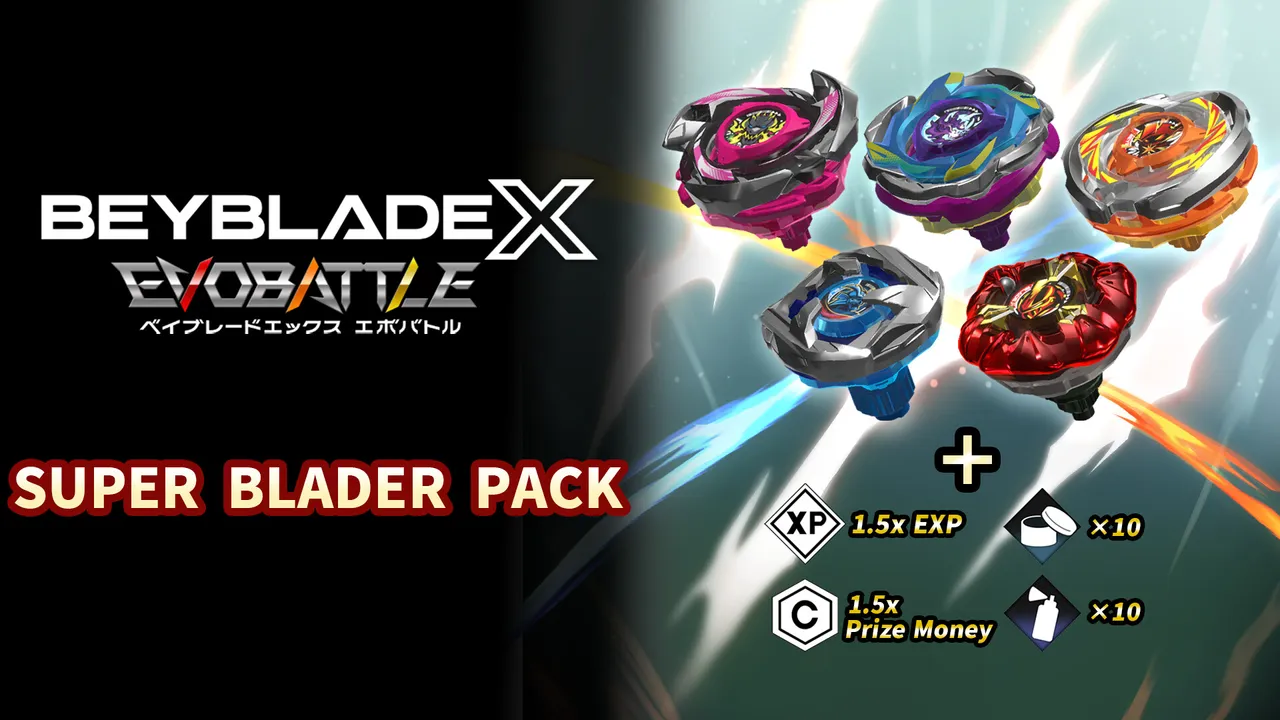 BEYBLADE X EVOBATTLE SUPER BLADER PACK Screenshot 0