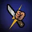 Don't bring a knife to a fist fight icon