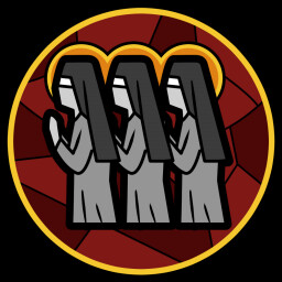 An eerie procession icon
