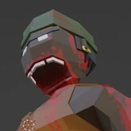 Jawless zombie killer icon