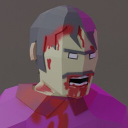Pink shirt zombie killer icon