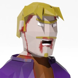 Zombie killer with stick icon