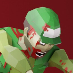Zombie killer in cap icon