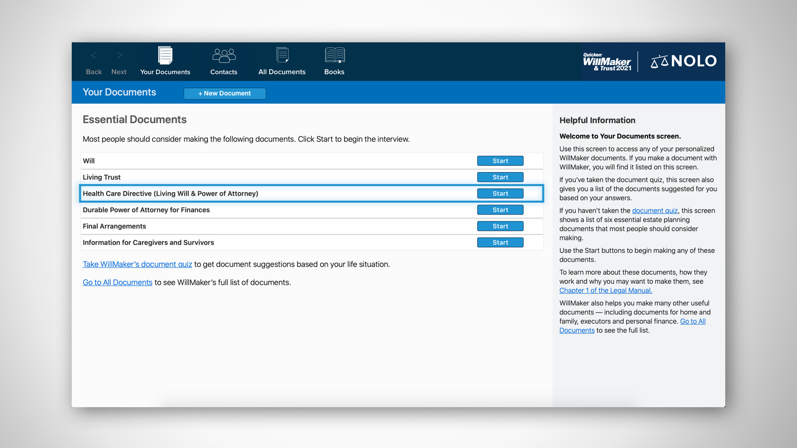 Quicken WillMaker & Trust 2021 Screenshot 4