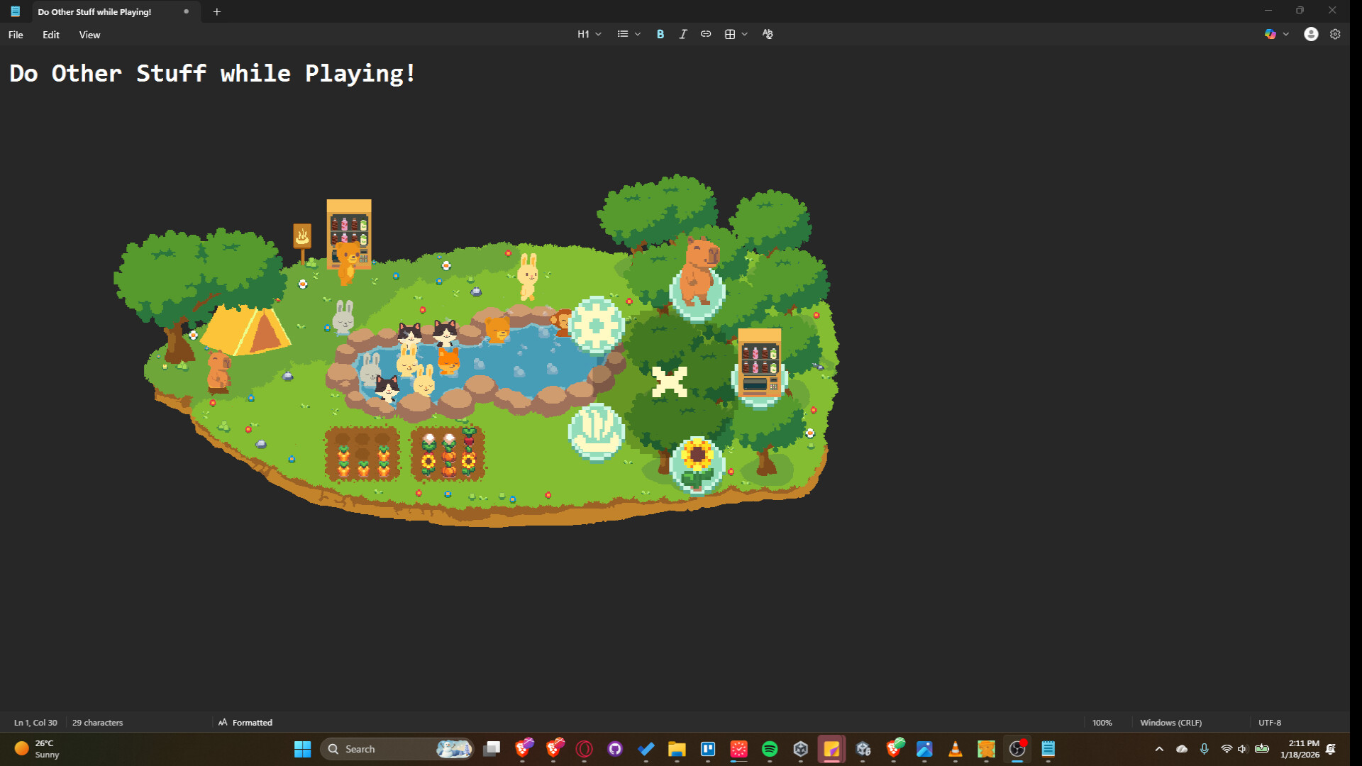 Capy's Hot Springs Haven Screenshot 2