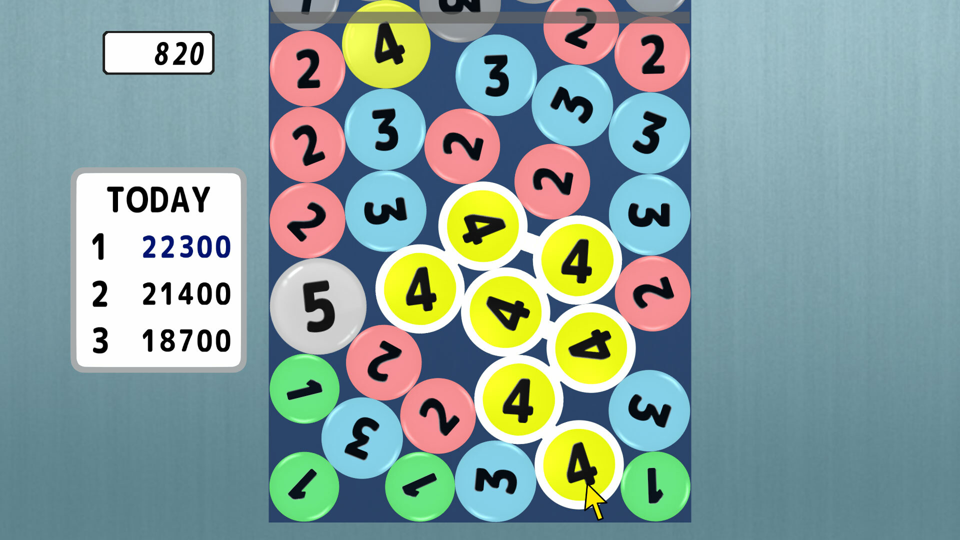 1234 connect puzzle Screenshot 1