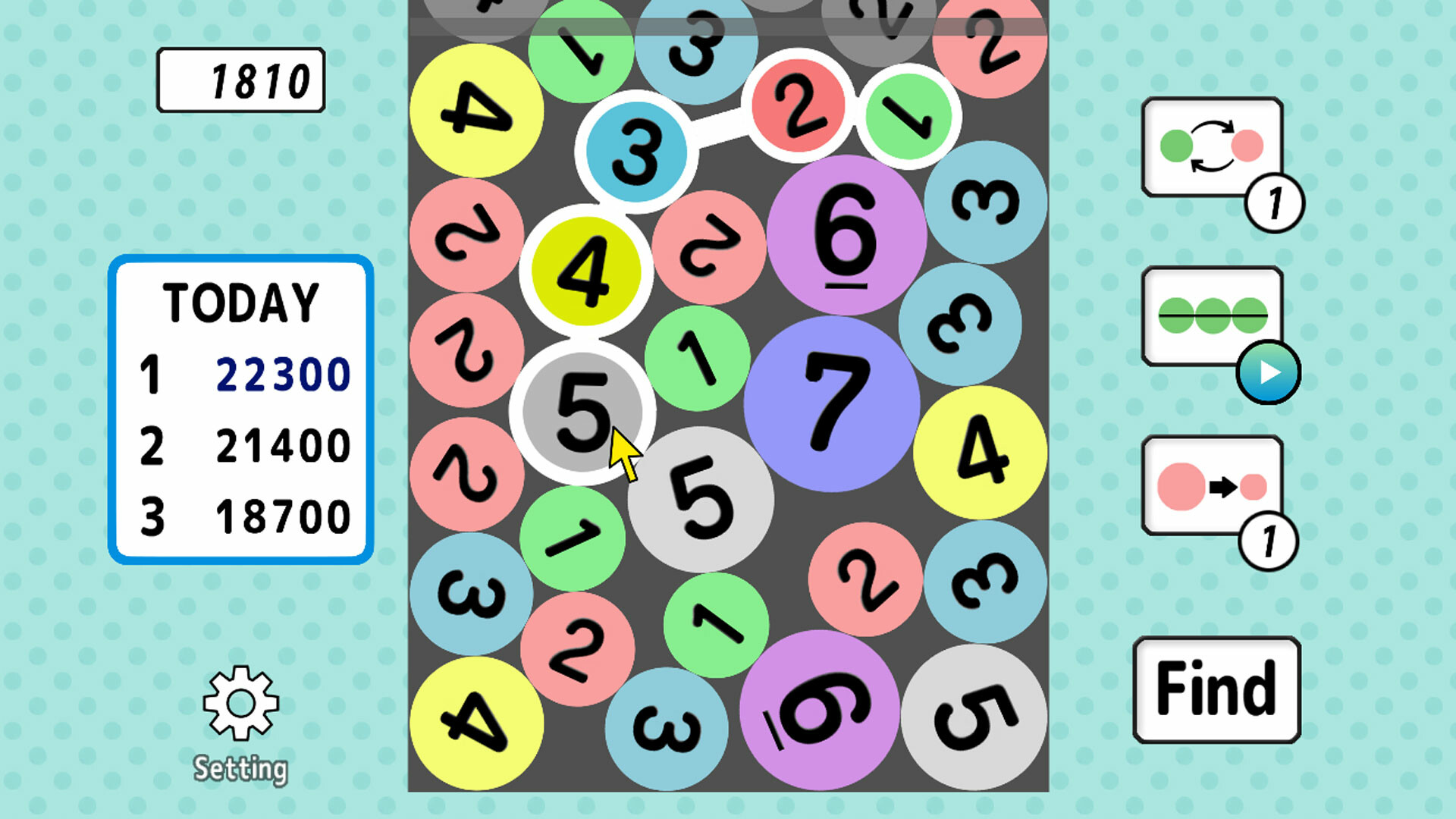 1234 connect puzzle Screenshot 0