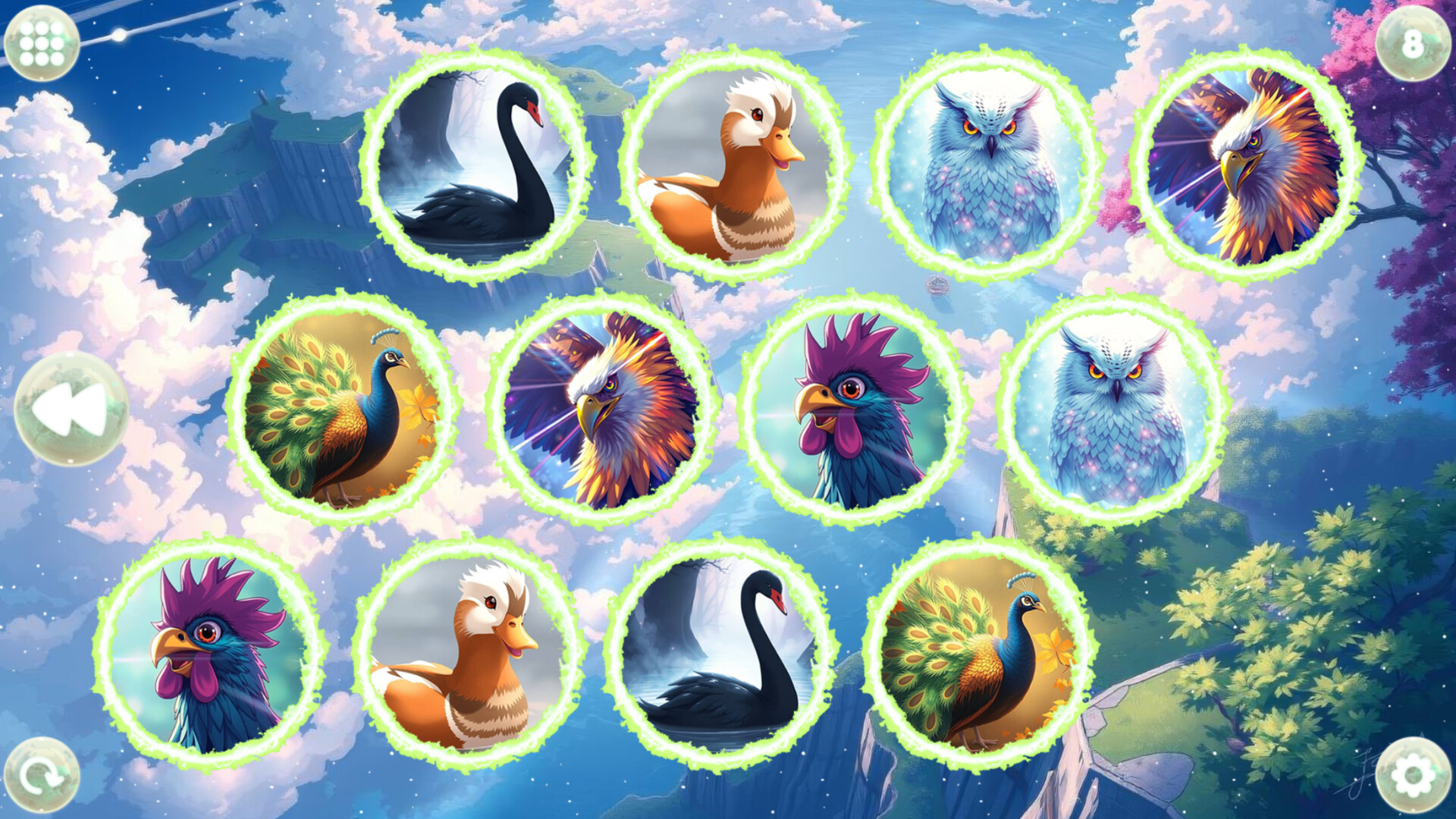 Anime Dream Match: Birds Screenshot 4