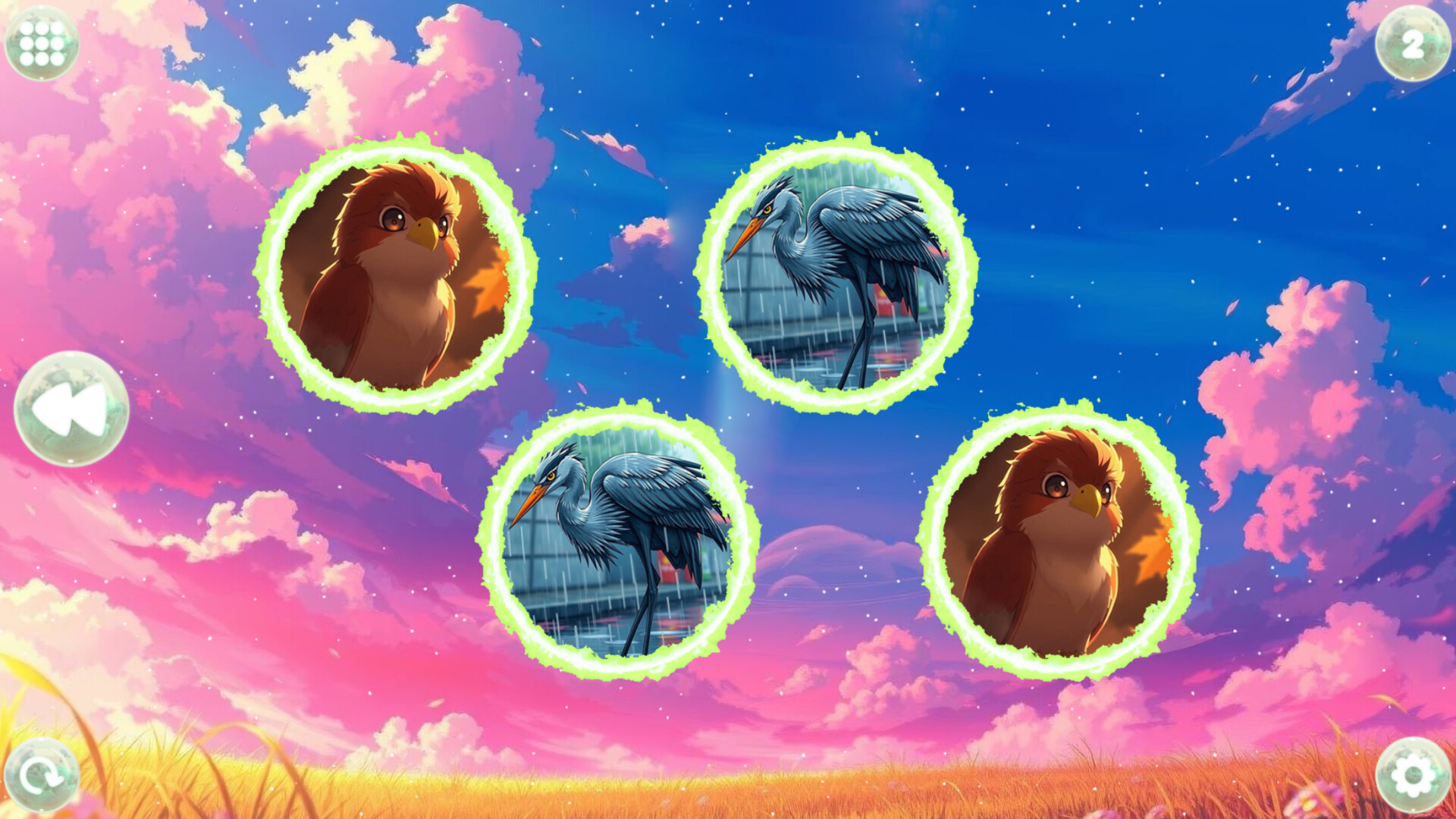 Anime Dream Match: Birds Screenshot 0