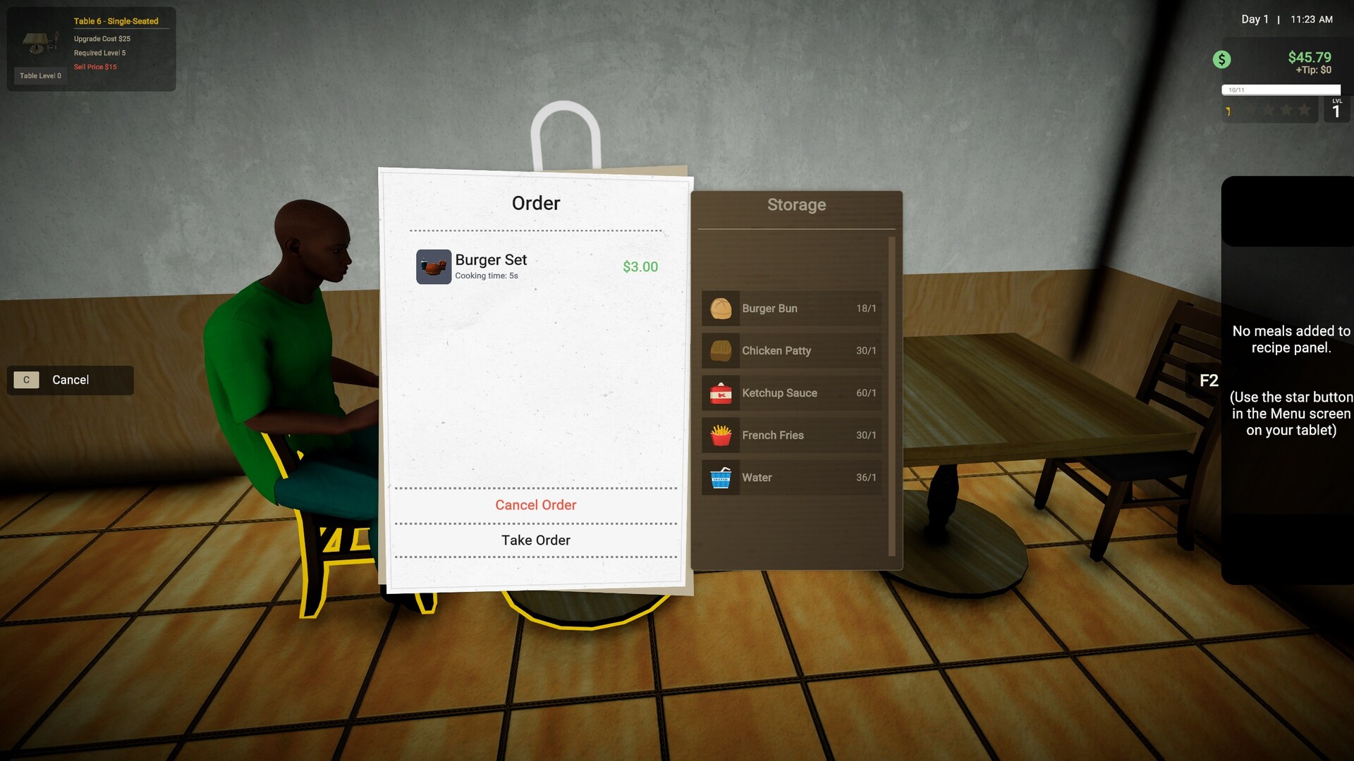 Restaurant Owner: A Restaurant Simulator Screenshot 0
