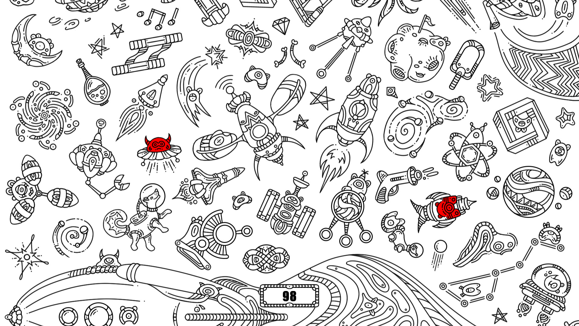 100 hidden aliens Screenshot 1