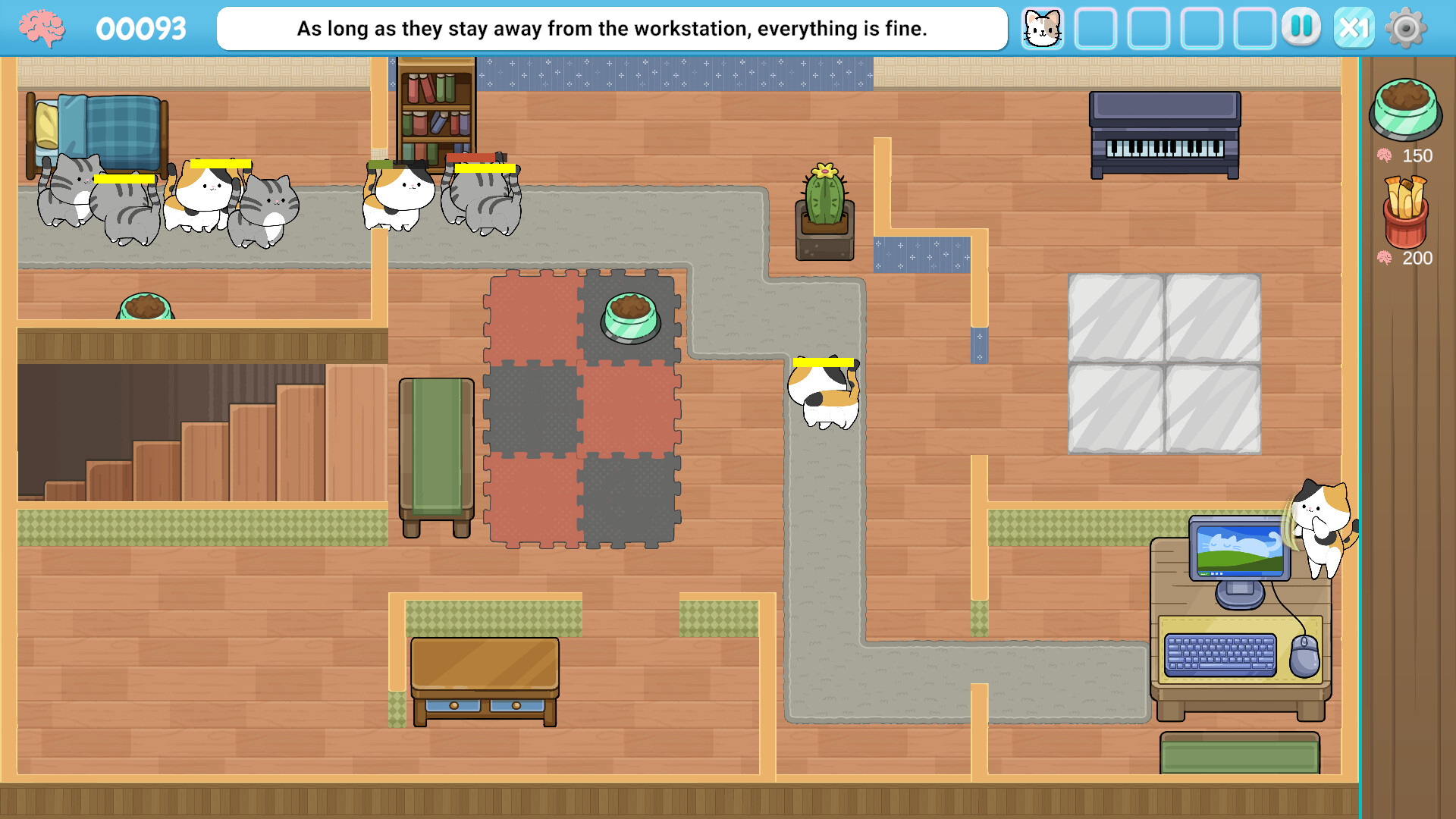 Defend Against Cats Screenshot 1