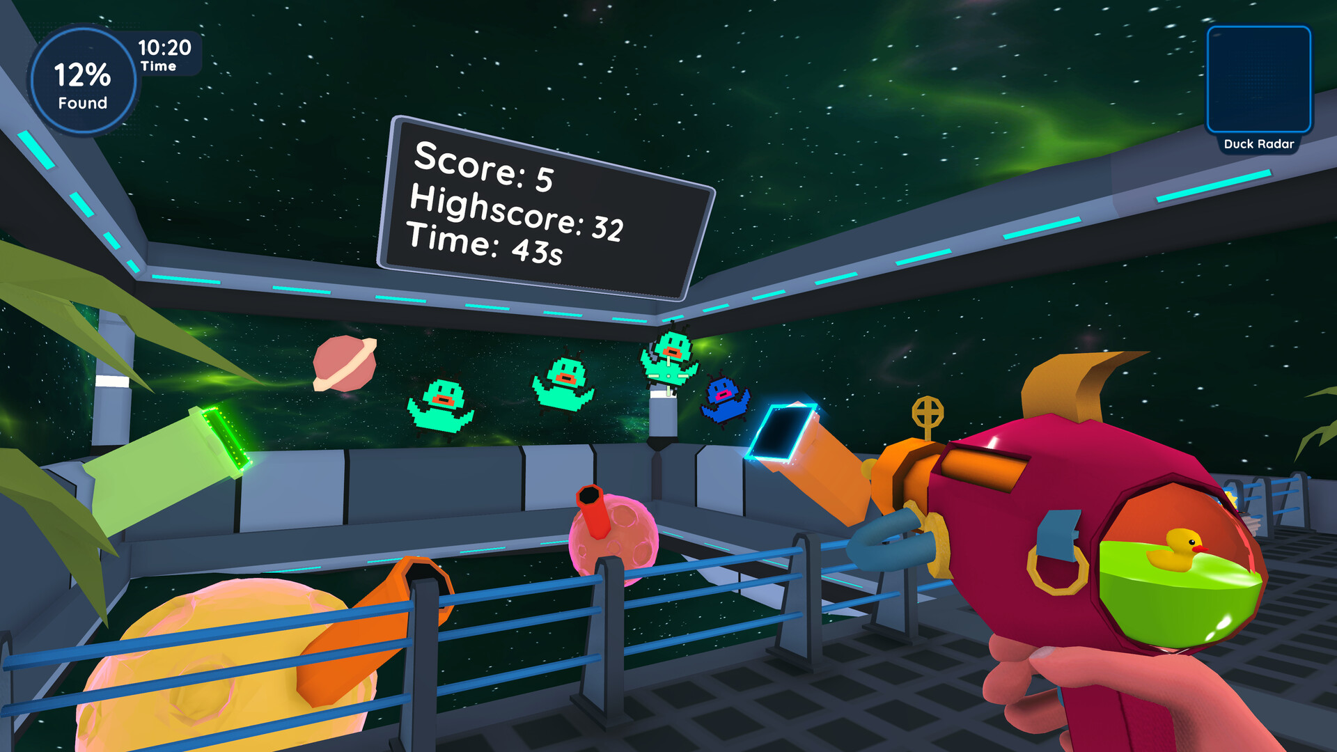 Find 100 Ducks and Blast Them...IN SPACE!!! Screenshot 3