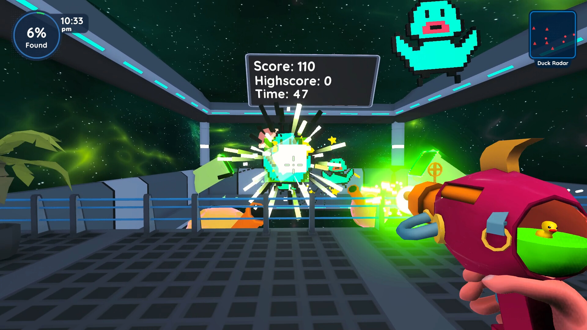 Find 100 Ducks and Blast Them...IN SPACE!!! Screenshot 8