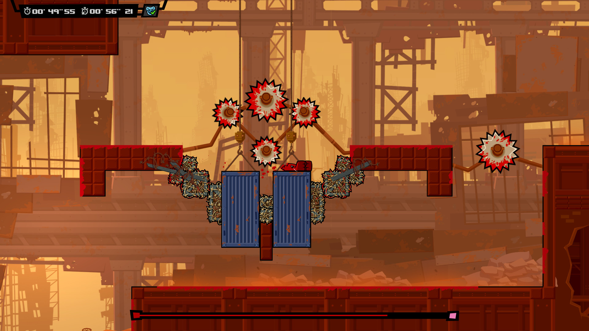 Super Meat Boy Forever Screenshot 1