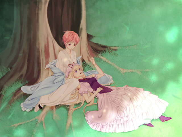 绽于枝垂樱下~Flowering Across the Hakugyokurou Screenshot 3