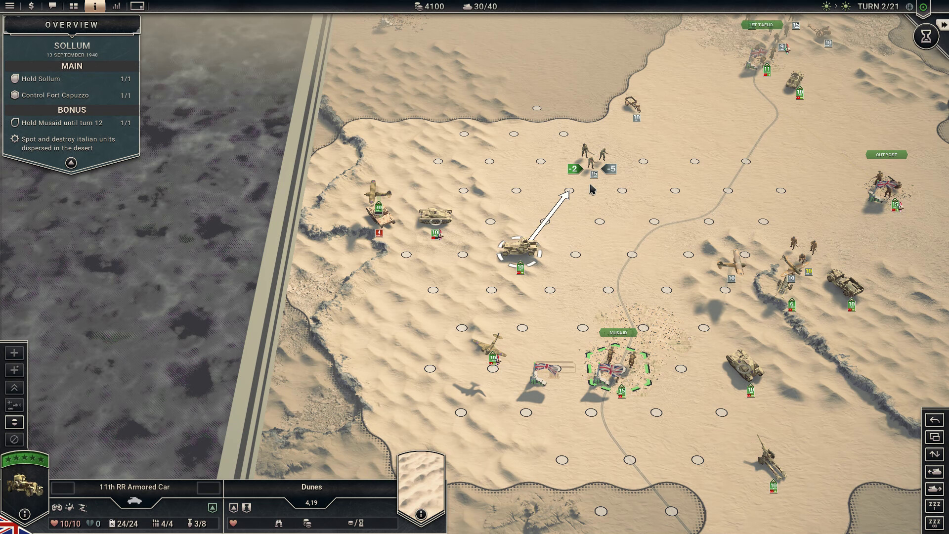 Panzer Corps 2: Frontlines - Cyrenaica Screenshot 6