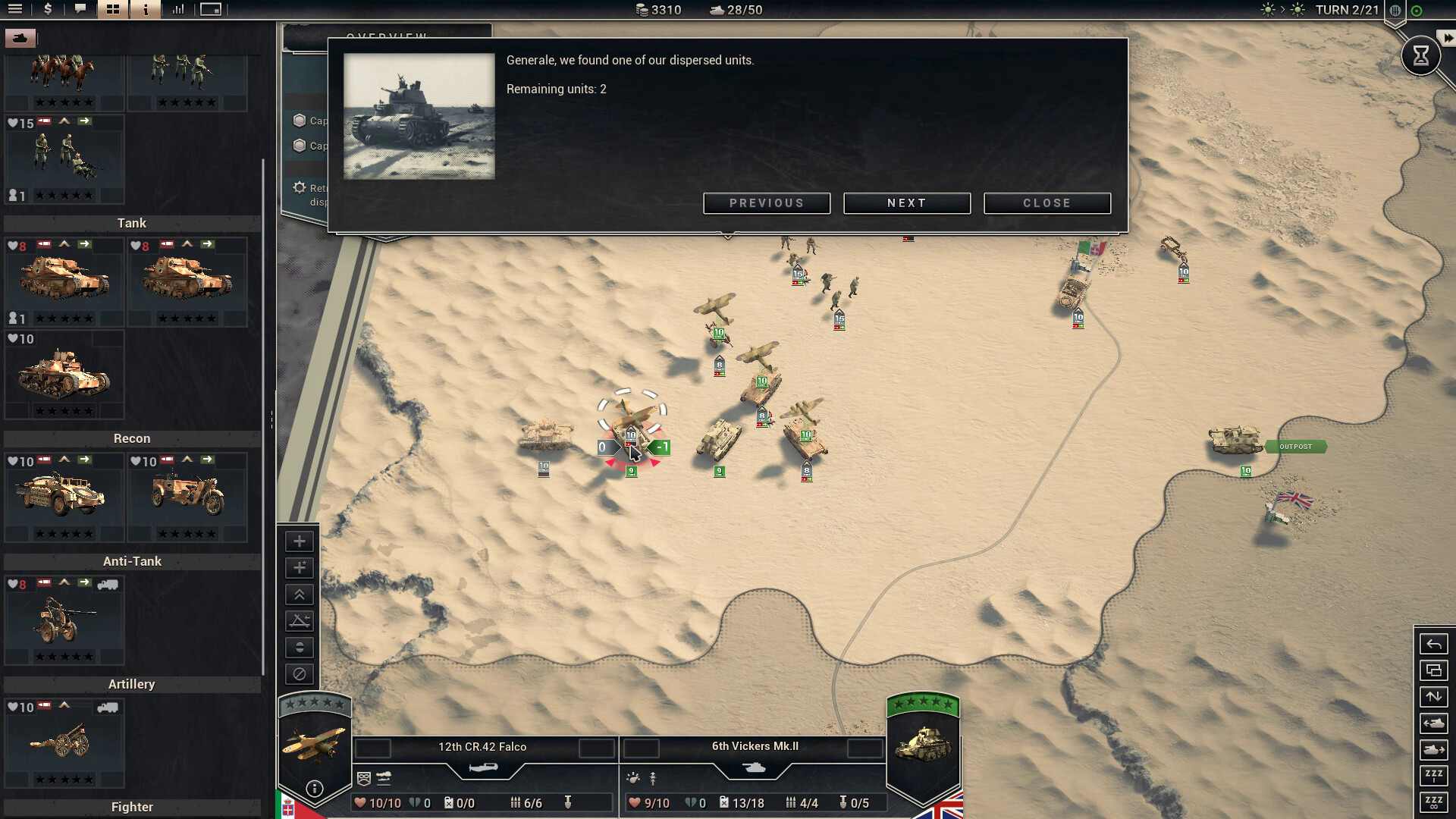 Panzer Corps 2: Frontlines - Cyrenaica Screenshot 2