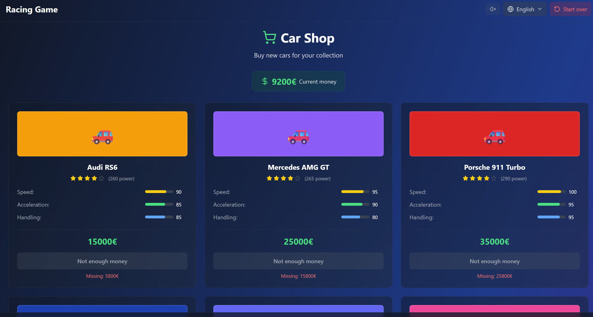 3D race game Screenshot 1