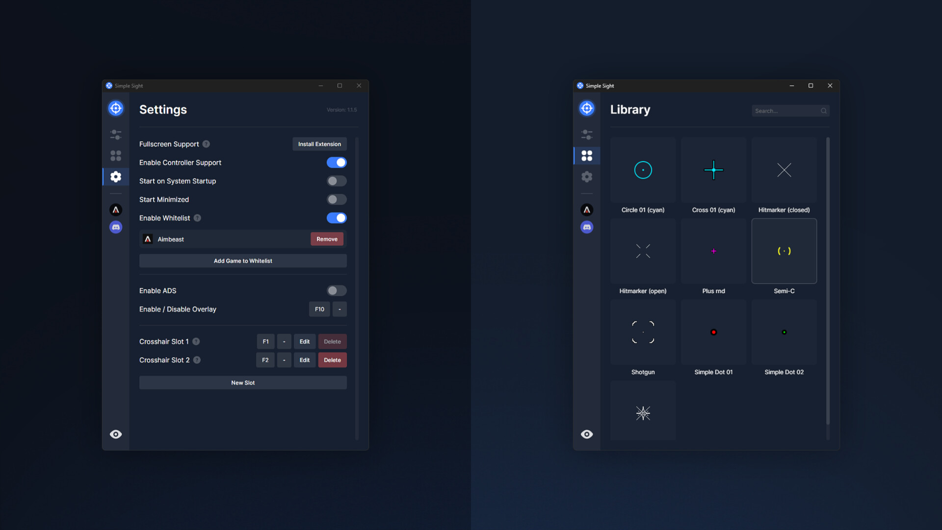 Simple Sight - Crosshair Overlay Screenshot 4