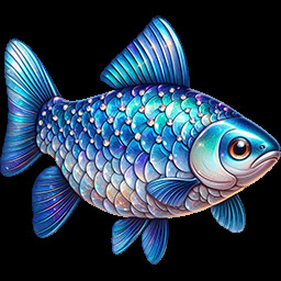 Sapphire common chub icon