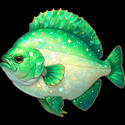 Emerald halibut trophy icon