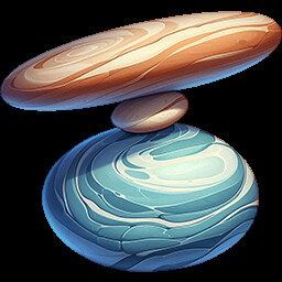Balancing pebbles icon