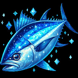 Sapphire tuna trophy icon